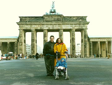Ed and Sylvia at the Brandenburg Gate